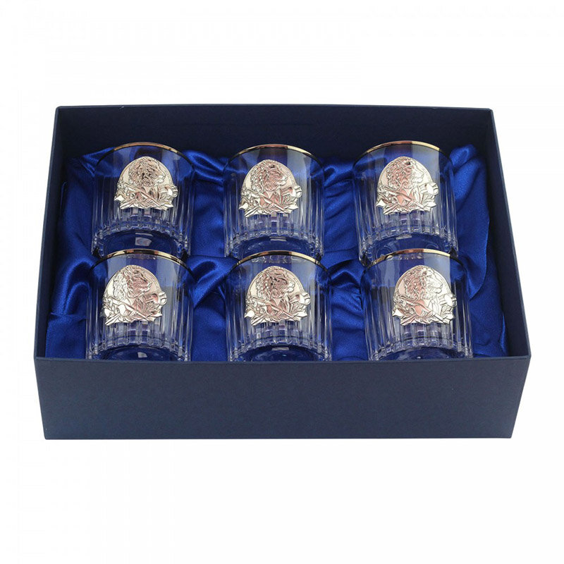 Хрустальные стаканы с платиной "Бокалы Директора" Boss Crystal  фото 1 — ElitPodarok