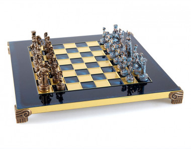 Шахи Manopoulos «‎Греко-римський період»‎ S3BBLU на синій дошці — ElitPodarok