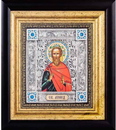 Икона «Святой мученик Леонид Коринфский» — ElitPodarok
