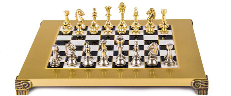 Шахи Manopoulos Classic Metal Staunton S32BLA фото 1 — ElitPodarok