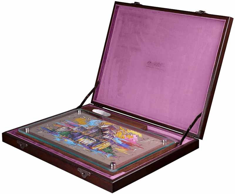 Набор подставка и нож для халы «‎Культурно-деловой еврейский центр Менора‎» фото 1 — ElitPodarok