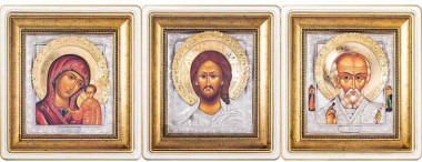 Триптих «Божья Матерь, Иисус Христос, Николай Чудотворец» — ElitPodarok