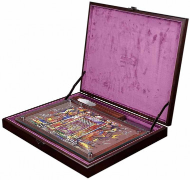 Набор подставка и нож для халы «‎Махон Хамеш‎» от David Roytman Luxury Judaica — ElitPodarok