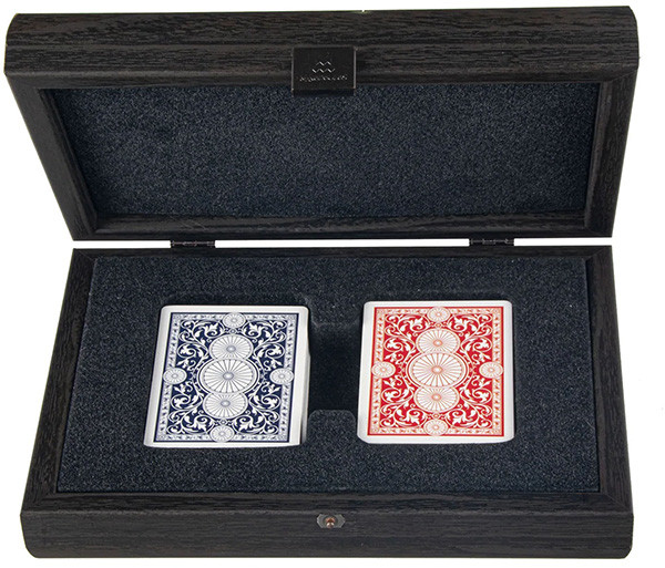 Гральні карти від Manopoulos CXL10 у чорному дерев'яному футлярі фото 1 — ElitPodarok