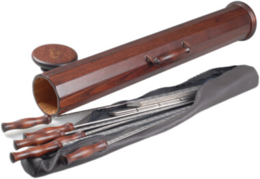 Набір для шашликів з мангалом у круглому тубусе — ElitPodarok