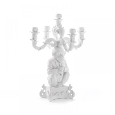 Канделябр «Шимпанзе» на 5 свічок білий від Seletti  — ElitPodarok