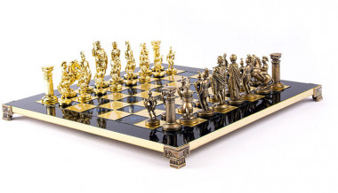 Шахматы Manopoulos «‎Греко-римский период»‎ S11CBLU на синем поле — ElitPodarok