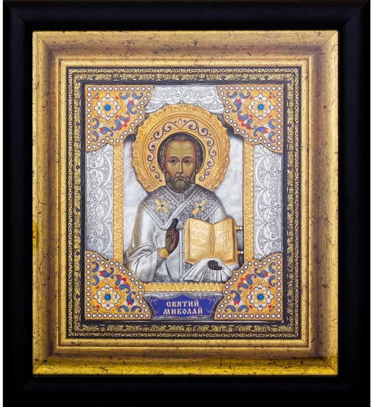 Икона подарочная «Николай Чудотворец‎» фото 1 — ElitPodarok