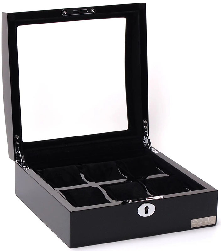 Шкатулка для хранения часов Salvadore WB3035-6BB фото 1 — ElitPodarok