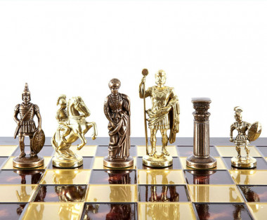 Шахи Manopoulos «Греко-римський період» S11CRED на червоному полі — ElitPodarok