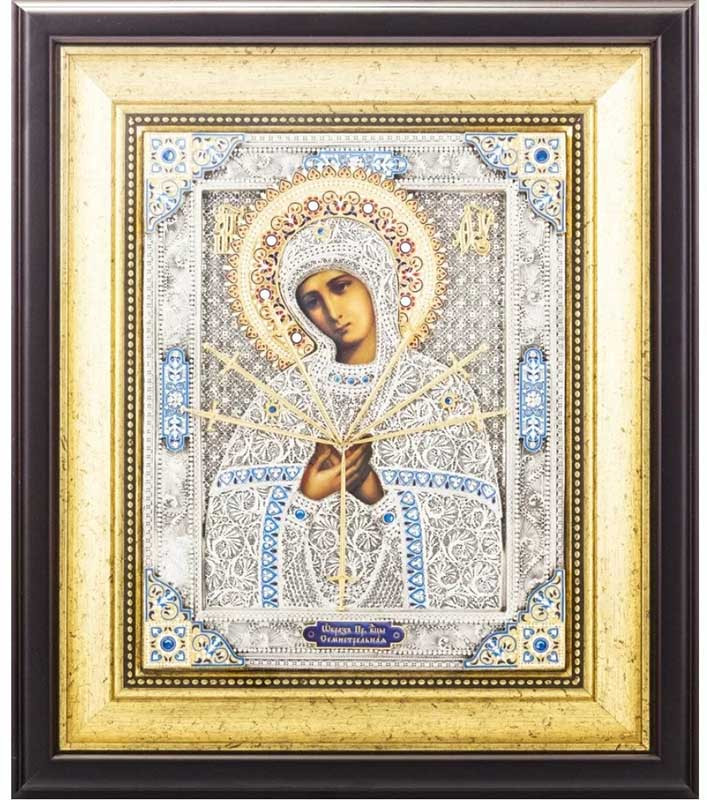 Икона в подарок «Богородица Семистрельная‎» фото 1 — ElitPodarok