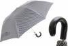 Парасолька складана PIED DE POULE FOLDING UMBRELLA WITH LEATHER HANDLE від PASOTTI фото 1 — ElitPodarok