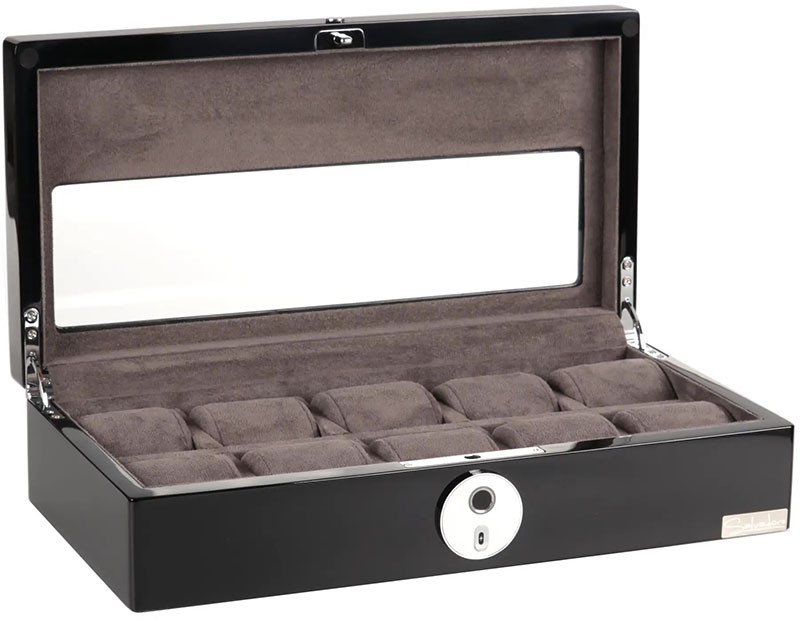 Шкатулка для хранения часов с электронным замком Salvadore FP/HW/B-10W фото 1 — ElitPodarok