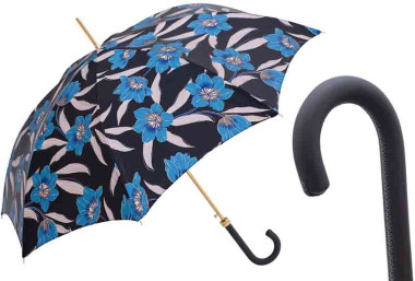 Зонт-трость BLUE FLOWERS PRINT от PASOTTI &mdash; ElitPodarok