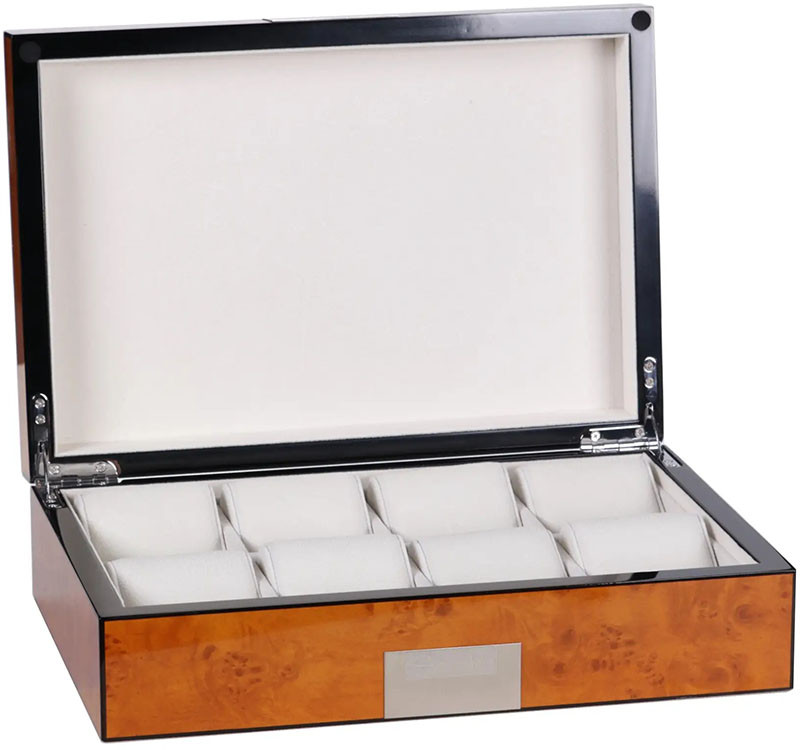 Шкатулка для хранения часов Salvadore WB/2022/8.BURL фото 1 — ElitPodarok