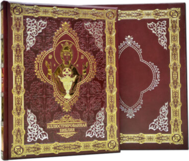 Книга «Иллюстрированная библия» в кожаном переплете — ElitPodarok