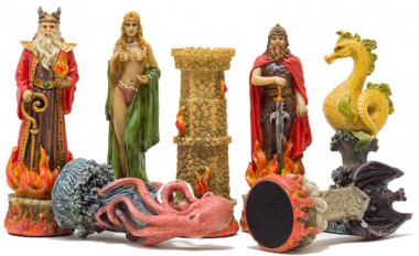 Шахові фігурки Italfama Вода та Вогонь R71504 — ElitPodarok