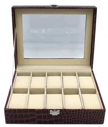 Шкатулка для хранения часов Craft 10PU.CROC.BR фото 1 — ElitPodarok