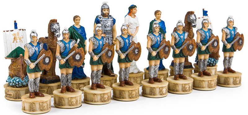 Шахові фігурки Italfama Битва за Трою R72048 фото 1 — ElitPodarok