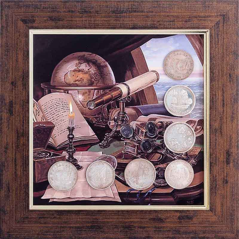 Композиція «Шлях дослідника у монетах: Симфонія відкриттів» фото 1 — ElitPodarok
