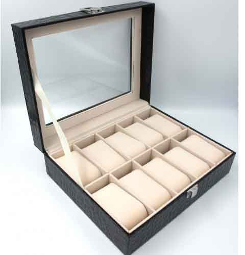 Шкатулка для хранения часов Craft 10PU.CROC.BL фото 1 — ElitPodarok