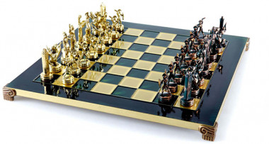 Шахматы Manopoulos «‎Греческая мифология»‎ S4AGRE зеленые — ElitPodarok