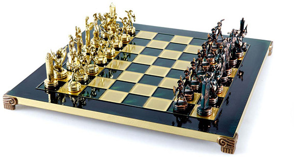 Шахматы Manopoulos «‎Греческая мифология»‎ S4AGRE зеленые фото 1 — ElitPodarok