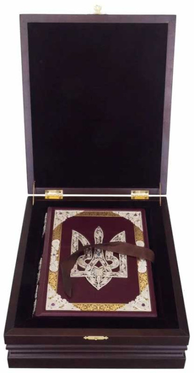 Книга «Ілюстрована історія України» Грушевський М.С. у коробці  — ElitPodarok