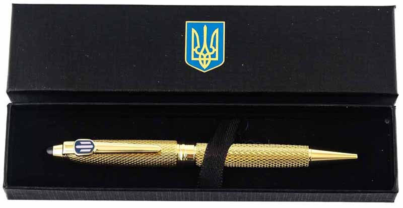 Подарок «Ручка TENSO с миниатюрой эмблемы Государственного бюро расследований» фото 1 — ElitPodarok