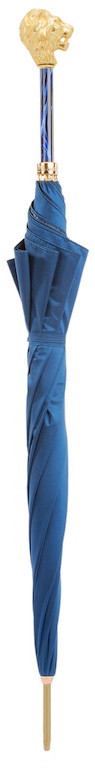 Парасолька-тростина BLUE UMBRELLA WITH GOLD LION HANDLE від PASOTTI фото 2 — ElitPodarok