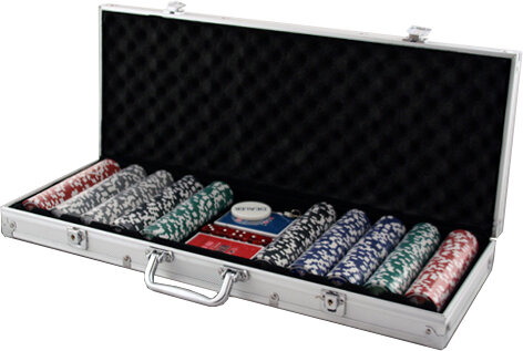 Набір для покеру в алюмінієвому кейсі (500 фішок) фото 1 — ElitPodarok