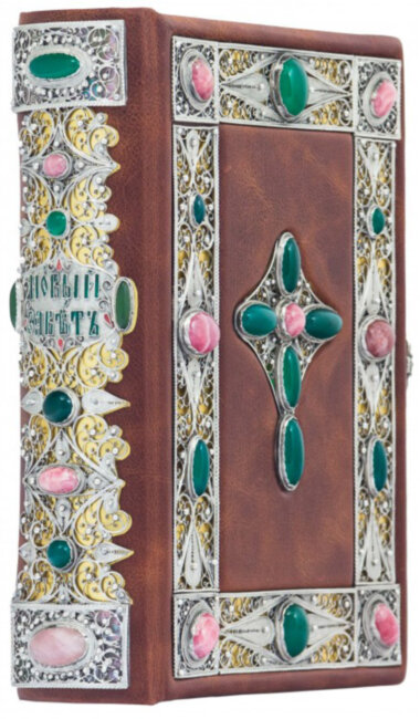 Кожаная книга «Новый завет» — ElitPodarok