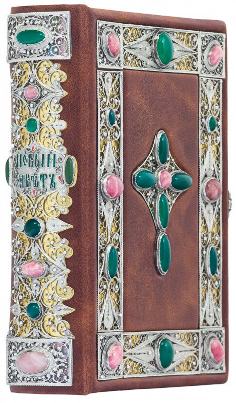 Кожаная книга «Новый завет» фото 1 — ElitPodarok