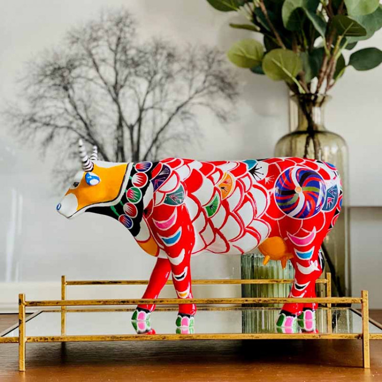 6 CowParade【カウパレード】牛置物 Princess Leticia CowParade Princess Leticia Medium H12 - Cowparade-Shop Find den