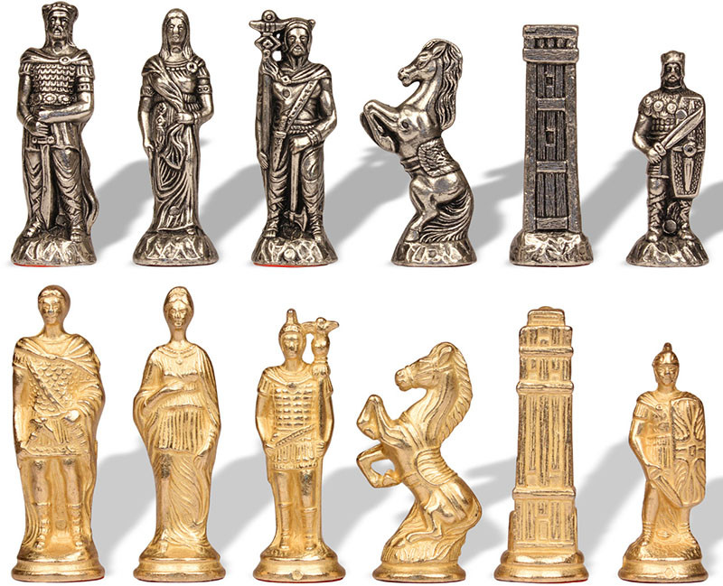 Шахові фігурки Italfama Romani vs Barbari 93M фото 1 — ElitPodarok