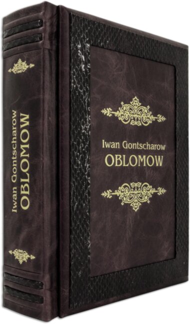 Книга в шкірі «Oblomow. Iwan Gontscharow» — ElitPodarok