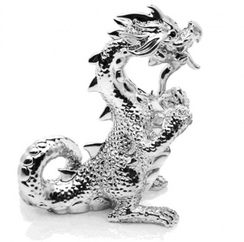 Статуетка «Дракон» від бренду Chinelli, silver фото 1 — ElitPodarok Статуетка «Дракон» від бренду Chinelli, silver фото 1 — ElitPodarok