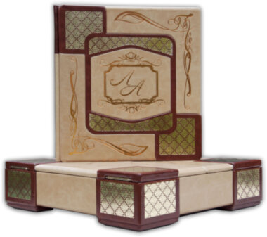 Книга «Семейный фотоальбом» в кожаной обложке — ElitPodarok