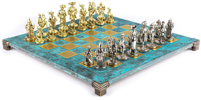 Шахи Manopoulos «Средньовічні лицарі» S12TIR бірюзові фото 1 — ElitPodarok