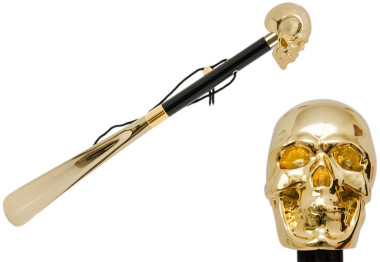 Ложка для обуви GOLD SKULL от PASOTTI &mdash; ElitPodarok