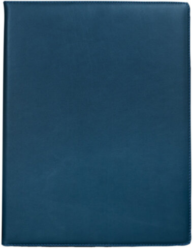 Кожаная папка Classic синяя — ElitPodarok