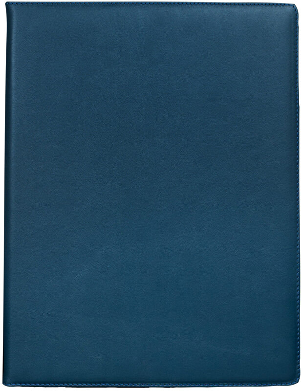 Шкіряна папка Classic синя фото 1 — ElitPodarok