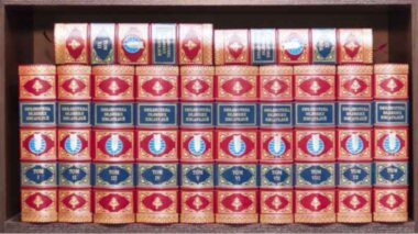 Библиотека великих писателей в коже — ElitPodarok