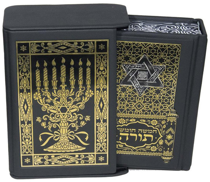 Ексклюзивна книга «Тора» у шкіряній обкладинці з латунню фото 1 — ElitPodarok