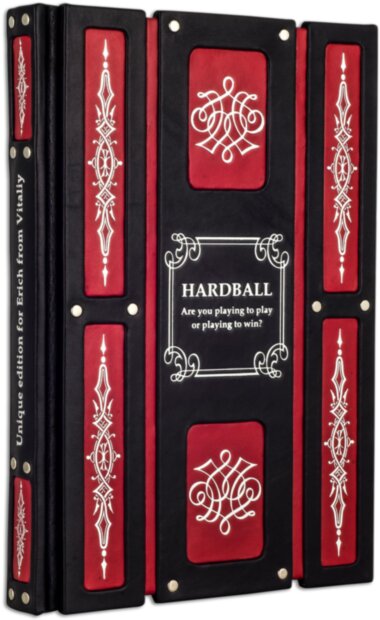 Книга «Hardball» в кожаном переплете — ElitPodarok