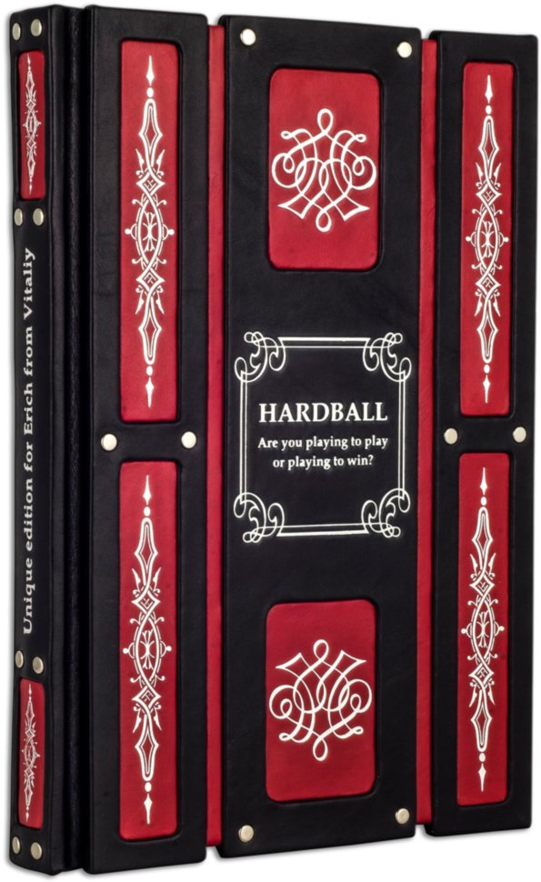 Книга «Hardball» у шкіряній палітурці фото 1 — ElitPodarok