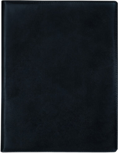 Кожаная папка Classic черная — ElitPodarok