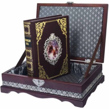 Книга в коже «Энциклопедия охоты» Л.Сабанеев  — ElitPodarok