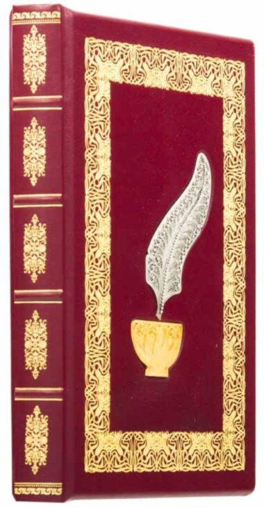 Ежедневник кожаный «Перо» — ElitPodarok