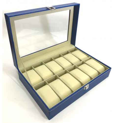 Шкатулка для хранения часов Craft 12PU.BLU фото 1 — ElitPodarok